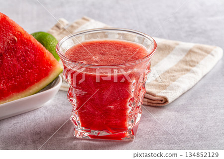 Watermelon sweet smoothie in the glass Watermelon sweet smoothie in the glass 134852129
