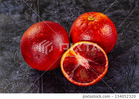 Red sweet juicy orange fruit 134852320