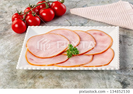 Delicous pork carbonate slices snack Delicous pork carbonate slices snack 134852530