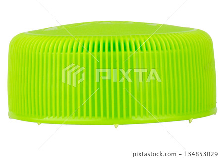 Green bottle cap isolated on white background recycle 134853029