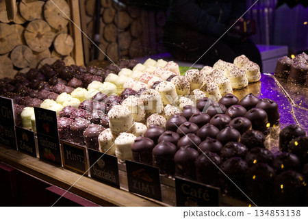 Swiss chocolate at the night market 134853138