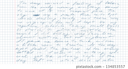 Vintage handwritten essay paper scribbled cursive pen and ink decorative illegible nonsense writing messy antique script totally unreadable background texture for calligraphy manuscript design Vintage handwritten essay paper scribbled cursive pen and ink decorative illegible nonsense writing messy antique script totally unreadable background texture for calligraphy manuscript design 134853557