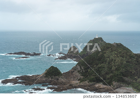 The sea seen from the cliff The sea seen from the cliff 134853607