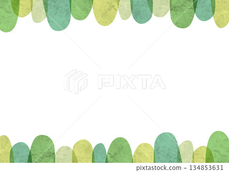 Watercolor green forest background frame Watercolor green forest background frame 134853631