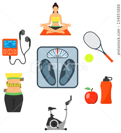 Healthy Lifestyle Concept Healthy Lifestyle Concept 134853888