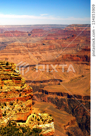 Hazy Sky Day At The Grand Canyon Arizona 134853909