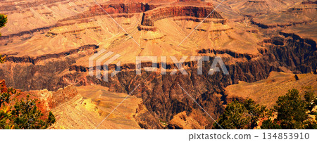 Hazy Sky Day At The Grand Canyon Arizona 134853910