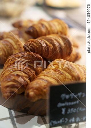 Freshly baked croissants from the bakery Freshly baked croissants from the bakery 134854076