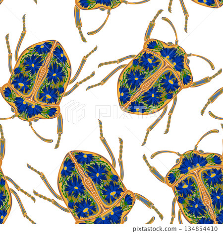seamless pattern with dragonflies seamless pattern with dragonflies 134854410