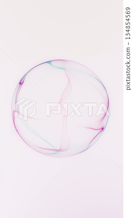 Abstract calm plasma sphere with soft neon gradients on light background. Futuristic digital orb with smooth flowing lines and gentle luminous depth. Abstract calm plasma sphere with soft neon gradients on light background. Futuristic digital orb with smooth flowing lines and gentle luminous depth. 134854569