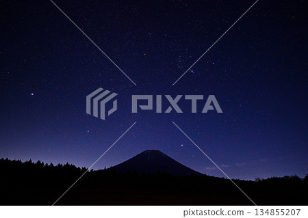Mount Fuji (Starry sky ①) Mount Fuji (Starry sky ①) 134855207