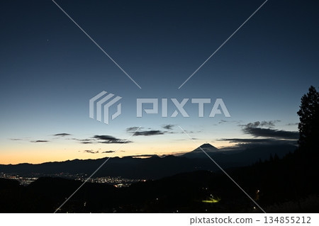 Mt. Fuji at dawn 134855212