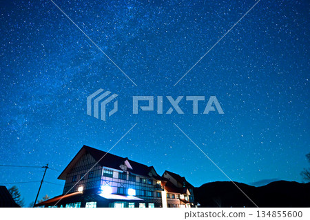 Starry sky of Shirabiso Plateau① 134855600