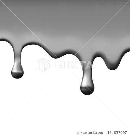 Metal liquid silver drip vector border, realistic metallic drops flow down, melting alloy, abstract chrome wavy pattern Metal liquid silver drip vector border, realistic metallic drops flow down, melting alloy, abstract chrome wavy pattern 134857097