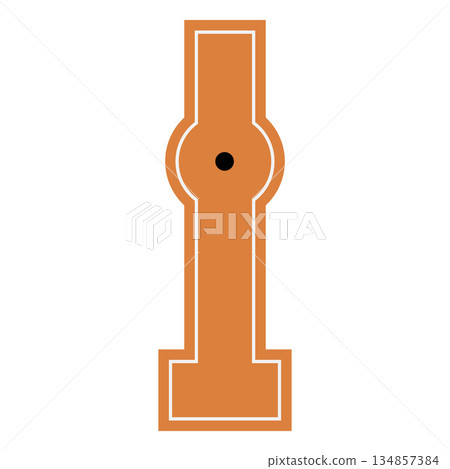 Mini golf course, vector flat straight brown golf lane with hole, cartoon golf sport game, tournament competition Mini golf course, vector flat straight brown golf lane with hole, cartoon golf sport game, tournament competition 134857384
