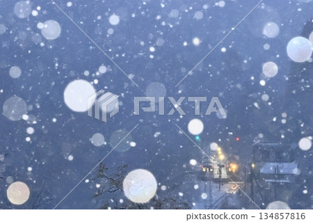 下雪的Ohakukawa站（玉見線） 134857816