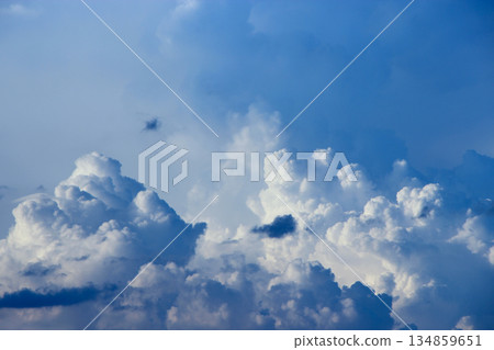 Big white cloud on blue sky. Heaven view Big white cloud on blue sky. Heaven view 134859651
