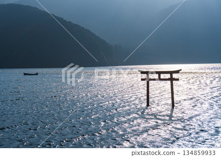 箱根九頭龍神社的鳥居 134859933