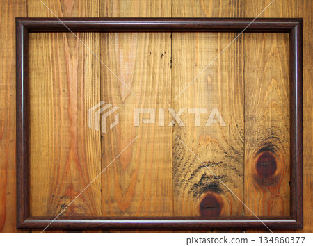 Dark frame on wooden texture. Old grunge dark texture Dark frame on wooden texture. Old grunge dark texture 134860377