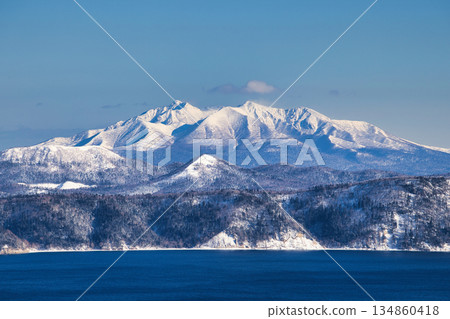 Mt. Shari seen from Lake Mashu 134860418