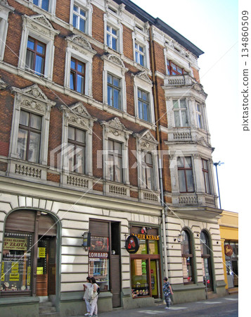 Beautiful architecture of Lodz. Buildings in the Polish city of Lodz Beautiful architecture of Lodz. Buildings in the Polish city of Lodz 134860509