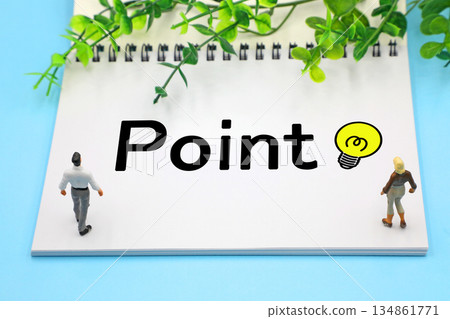 Point and written character material Point and written character material 134861771