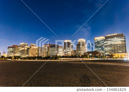 東京：年末的丸之內和皇居廣場 134861829