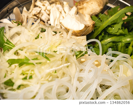A set of fresh vegetables to bring out the flavor of your hotpot A set of fresh vegetables to bring out the flavor of your hotpot 134862056