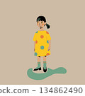 A girl in a dress 134862490