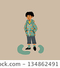 Boy wearing a hoodie 134862491