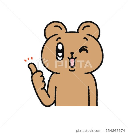 熊發出好兆頭 134862674