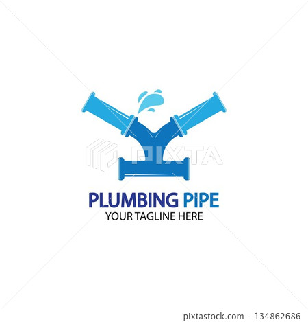 Pipe Plumbing logo vector Design Template,Plumbing logo vector design template. water pipe logo design.Leaking water logotype,Design Concept, Creative Symbol, Icon Pipe Plumbing logo vector Design Template,Plumbing logo vector design template. water pipe logo design.Leaking water logotype,Design Concept, Creative Symbol, Icon 134862686