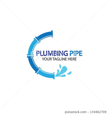 Pipe Plumbing logo vector Design Template,Plumbing logo vector design template. water pipe logo design.Leaking water logotype,Design Concept, Creative Symbol, Icon Pipe Plumbing logo vector Design Template,Plumbing logo vector design template. water pipe logo design.Leaking water logotype,Design Concept, Creative Symbol, Icon 134862709