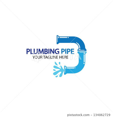 Pipe Plumbing logo vector Design Template,Plumbing logo vector design template. water pipe logo design.Leaking water logotype,Design Concept, Creative Symbol, Icon Pipe Plumbing logo vector Design Template,Plumbing logo vector design template. water pipe logo design.Leaking water logotype,Design Concept, Creative Symbol, Icon 134862729