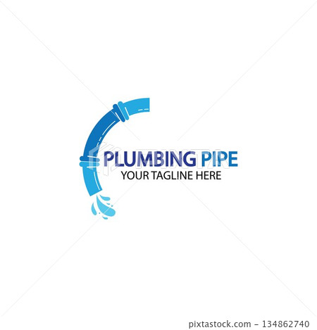 Pipe Plumbing logo vector Design Template,Plumbing logo vector design template. water pipe logo design.Leaking water logotype,Design Concept, Creative Symbol, Icon Pipe Plumbing logo vector Design Template,Plumbing logo vector design template. water pipe logo design.Leaking water logotype,Design Concept, Creative Symbol, Icon 134862740