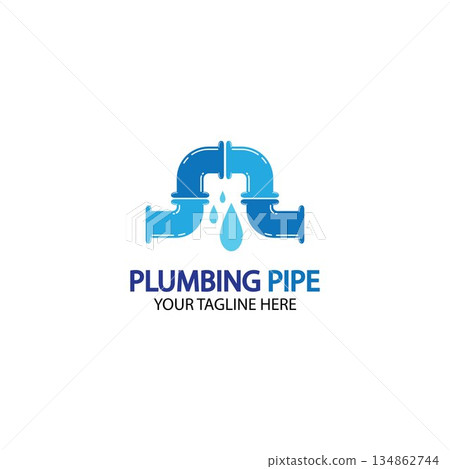 Pipe Plumbing logo vector Design Template,Plumbing logo vector design template. water pipe logo design.Leaking water logotype,Design Concept, Creative Symbol, Icon Pipe Plumbing logo vector Design Template,Plumbing logo vector design template. water pipe logo design.Leaking water logotype,Design Concept, Creative Symbol, Icon 134862744