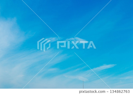  Blue sky and clouds 134862763