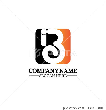 Abstract letter b logo vector. B logo symbol icon design template. Abstract letter b logo vector. B logo symbol icon design template. 134862801