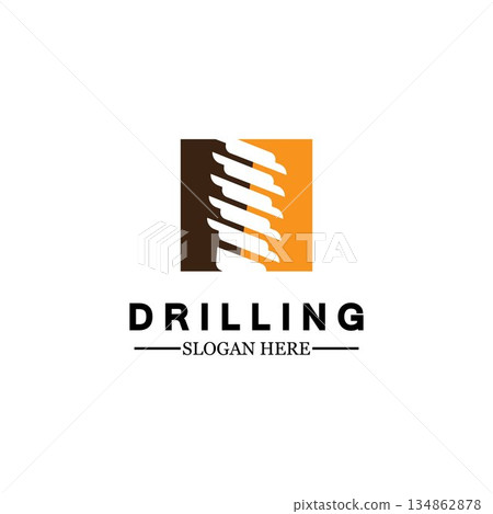 Drill logo icon design template ,Logo for mining / business / bore / drilling business / oil drilling. Other companies. Vector illustration. Drill logo icon design template ,Logo for mining / business / bore / drilling business / oil drilling. Other companies. Vector illustration. 134862878
