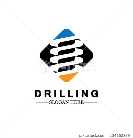 Drill logo icon design template ,Logo for mining / business / bore / drilling business / oil drilling. Other companies. Vector illustration. Drill logo icon design template ,Logo for mining / business / bore / drilling business / oil drilling. Other companies. Vector illustration. 134862889