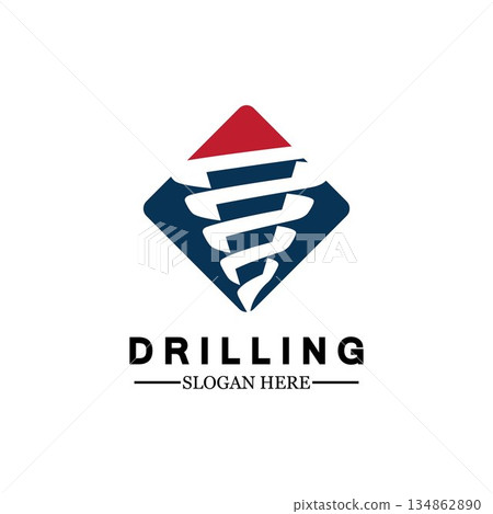 Drill logo icon design template ,Logo for mining / business / bore / drilling business / oil drilling. Other companies. Vector illustration. Drill logo icon design template ,Logo for mining / business / bore / drilling business / oil drilling. Other companies. Vector illustration. 134862890