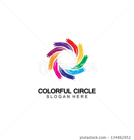 Abstract Colorful circle Logo design vector template. Modern template design. Vector icon illustration,Modern Colorful Circle Bussines and Media Logo Abstract Colorful circle Logo design vector template. Modern template design. Vector icon illustration,Modern Colorful Circle Bussines and Media Logo 134862952