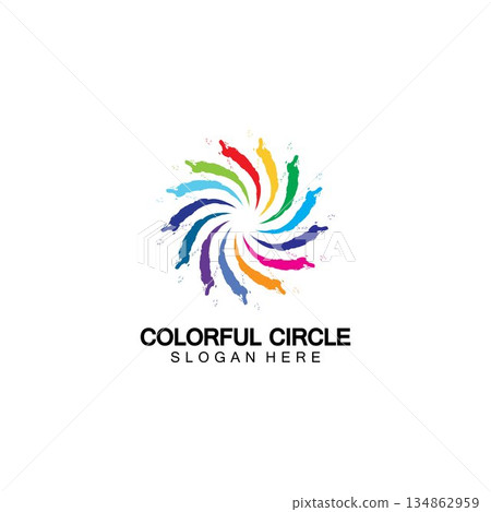 Abstract Colorful circle Logo design vector template. Modern template design. Vector icon illustration,Modern Colorful Circle Bussines and Media Logo Abstract Colorful circle Logo design vector template. Modern template design. Vector icon illustration,Modern Colorful Circle Bussines and Media Logo 134862959