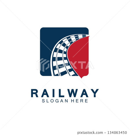 Simple Rail logo vector icon design illustration Simple Rail logo vector icon design illustration 134863450