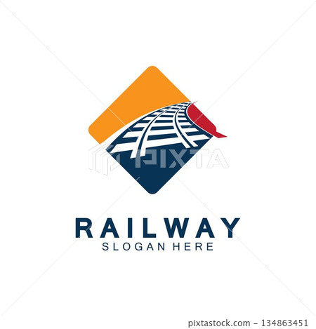 Simple Rail logo vector icon design illustration Simple Rail logo vector icon design illustration 134863451