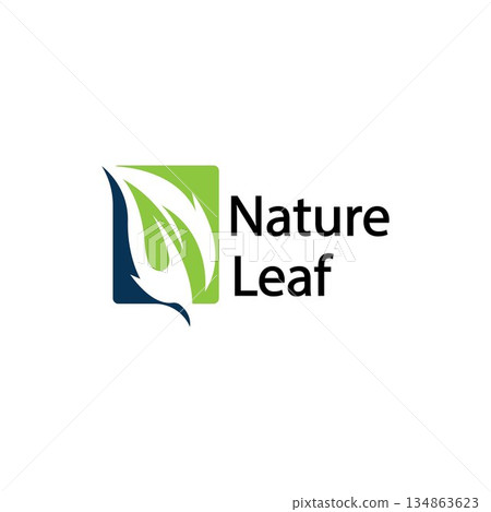 leaf logo design vector for nature symbol template editable,Green leaf logo ecology nature element vector icon. 134863623