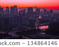 黃昏時分的國會大廈和富士山 134864146