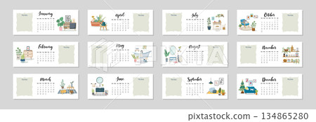 Hand-drawn style cute house square design moonlight, article book, writing book, waiting list, memo box, diary material sheet Hand-drawn style cute house square design moonlight, article book, writing book, waiting list, memo box, diary material sheet 134865280