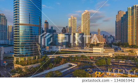 Dec 24 2025 Modern High Rise Apartment Buildings in West Kowloon Hong Kong Dec 24 2025 Modern High Rise Apartment Buildings in West Kowloon Hong Kong 134865942