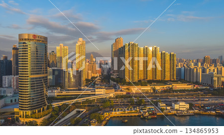 Dec 24 2025 Modern High Rise Apartment Buildings in West Kowloon Hong Kong Dec 24 2025 Modern High Rise Apartment Buildings in West Kowloon Hong Kong 134865953